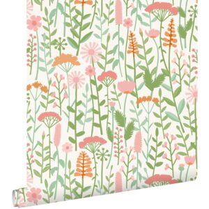 Esta behangmet veld bloemen 131546