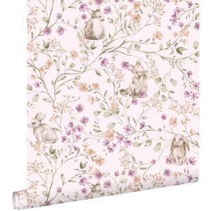 Esta behang met konijntjes 131702