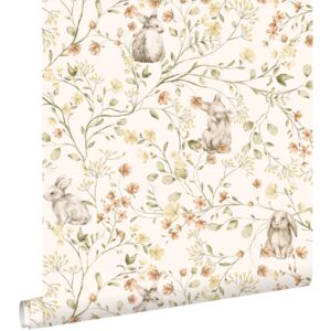 Esta behang met konijntjes 131704