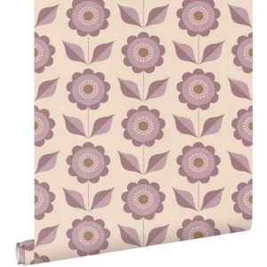 Esta behang met bloemen 130980